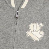 CONTRAST STRIPE KNIT BOMBER JACKET