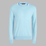 COLOUR BLOCK MERINO WOOL SWEATER