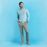 COLOUR BLOCK MERINO WOOL SWEATER