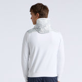 CAMO BRUSHED BACK TECH TERRY 1/4 ZIP HOODIE
