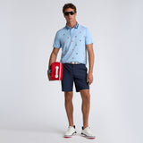 EMBROIDERED TECH JERSEY POLO