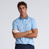 EMBROIDERED TECH JERSEY POLO