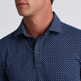 ALL PLAY FOULARD GEO STRETCH KNIT POLO