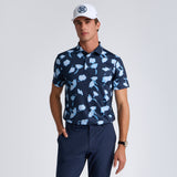 GHOST FLORAL TECH JERSEY POLO