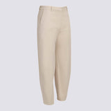 LTD RELEASE STRETCH COTTON GABARDINE BARREL LEG TROUSER