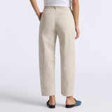 LTD RELEASE STRETCH COTTON GABARDINE BARREL LEG TROUSER