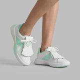 WOMEN'S G.112 PERFORATED SADDLE STRIPE GOLF SHOE