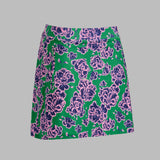 STAMPED FLORAL TECH JERSEY SKORT