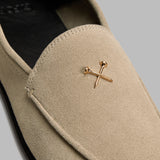 WOMEN'S METAL TEES SUEDE FLEX LOAFER