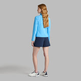 CONTRAST MESH SILKY TECH NYLON 1/4 ZIP PULLOVER