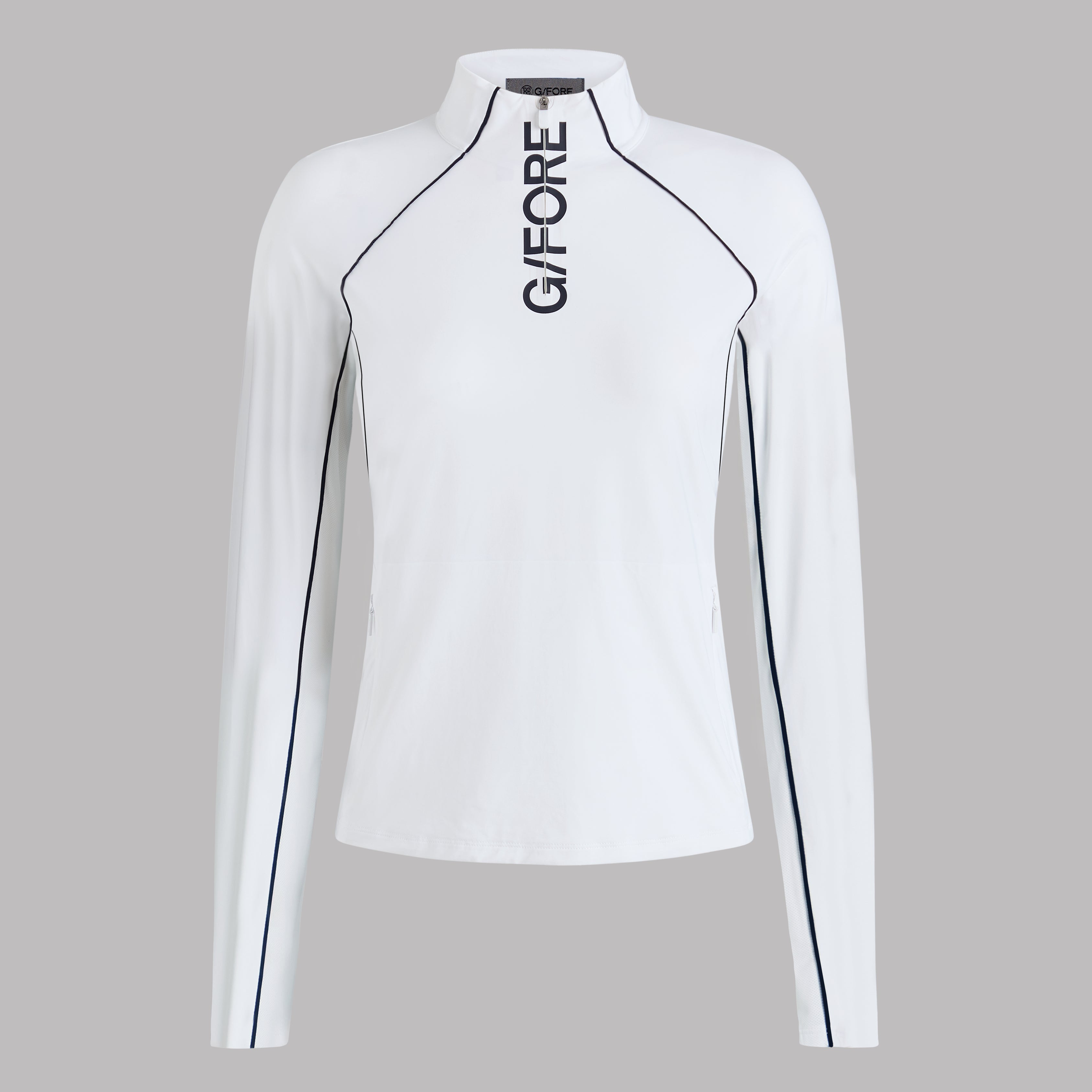 CONTRAST MESH SILKY TECH NYLON 1/4 ZIP PULLOVER – G/FORE Canada