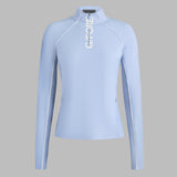 CONTRAST MESH SILKY TECH NYLON 1/4 ZIP PULLOVER