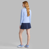 CONTRAST MESH SILKY TECH NYLON 1/4 ZIP PULLOVER