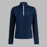 PRAY FOR BIRDIES BRUSHED BACK STRETCH 1/4 ZIP PULLOVER