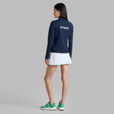 PRAY FOR BIRDIES BRUSHED BACK STRETCH 1/4 ZIP PULLOVER