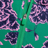 STAMPED FLORAL TECH JERSEY PULLOVER