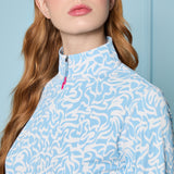 SCRIBBLE PERFORMANCE TWILL 1/4 ZIP TOP