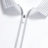 SILKY TECH NYLON QUARTER ZIP POLO