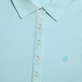 MIXED STRIPE TECH PIQUÉ SLEEVELESS POLO