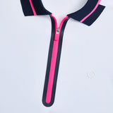 CONTRAST PANEL TECH PIQUÉ POLO