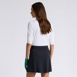 SILKY TECH NYLON LONG SLEEVE ZIP POLO