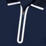 SILKY TECH NYLON LONG SLEEVE ZIP POLO