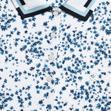 SCATTERED DITZY SILKY TECH NYLON LONG SLEEVE POLO