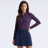 GEO 2 SILKY TECH NYLON LONG SLEEVE 1/4 ZIP POLO