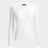 Pointelle G Crewneck Sweater