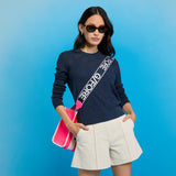 Pointelle G Crewneck Sweater