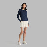 Pointelle G Crewneck Sweater