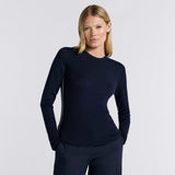 RIB FITTED CREWNECK SWEATER