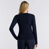 RIB FITTED CREWNECK SWEATER