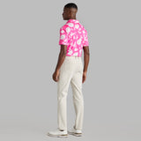 BLUR FLORAL TECH JERSEY POLO