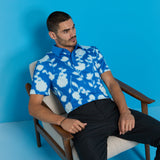 BLUR FLORAL TECH JERSEY POLO
