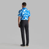 BLUR FLORAL TECH JERSEY POLO