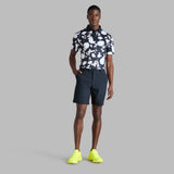 BLUR FLORAL TECH JERSEY POLO