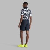 BLUR FLORAL TECH JERSEY POLO