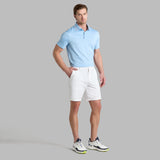 PERFORATED STRIPE JERSEY POLO