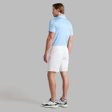 PERFORATED STRIPE JERSEY POLO