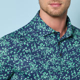 SCATTERED DITZY TECH JERSEY POLO