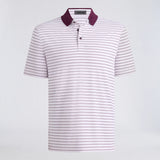 HERRINGBONE STRIPE TECH JERSEY POLO