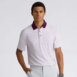 HERRINGBONE STRIPE TECH JERSEY POLO
