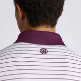 HERRINGBONE STRIPE TECH JERSEY POLO