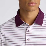 HERRINGBONE STRIPE TECH JERSEY POLO