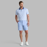 HERRINGBONE STRIPE TECH JERSEY POLO