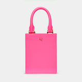 METAL TEES LEATHER MINI TOTE