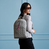 EMBOSSED SKULL & TEES LEATHER BACKPACK