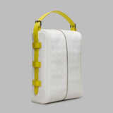 EMBOSSED LEATHER GOLF SHOE BAG