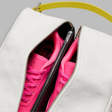 EMBOSSED LEATHER GOLF SHOE BAG